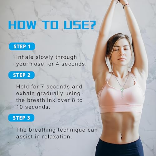 Anxiety Breathing Key Necklace for Stress Relief & Natural Calm Meditation Stainless Steel Necklace Mindful Gift for Women Men4