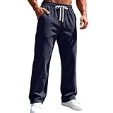 MOKBAY Ropa de Trabajo Pantalones Pana Hombre Pantalon Casual Trabalho Azul Marino Pantalones de Chandal con Bolsillos Pantalón Trabajo Pana Ancho Jogging Hombre Azul Marino XXL