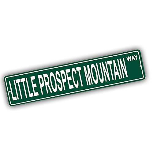 Brotherhood Aluminum Street Sign for Little Prospect Mountain - Wall Decor