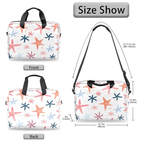 Maletín para portátil de 15.6 pulgadas Ocean Sea Starfish miniatura 6