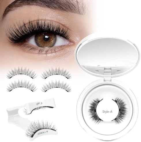 Higu Clace PestañAs MagnéTicas Con Aplicador, PestañAs Postizas Magneticas, No Requiere Pegamento Ni Removedor, Perfectas Para Principiantes Magnetic Eyelashes(Set A)
