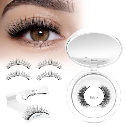 Higu Clace PestañAs MagnéTicas Con Aplicador, PestañAs Postizas Magneticas, No Requiere Pegamento Ni Removedor, Perfectas Para Principiantes Magnetic Eyelashes(Set A)