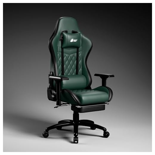 Green Soul Ghost (2026 Edition) Gaming Chair, Premium PU Leatherette Upholstery with Diamond Stitching| 4D Armrest, Footrest, Sturdy Metal Base| 180° Back Recline (Army Green) | Installation Provided
