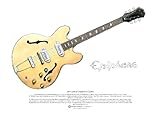 epiphone john lennon casino Prodotto su carta di seta arte 250 g/m2 e adatto per inquadrare con o senza un supporto