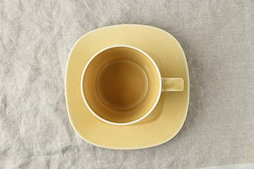 YAMAI Cup_Saucer, Yellow, 8.7 fl oz (220 ml) Prairie 52190319