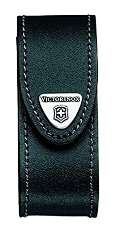 Victorinox Leather Pouch for Swiss Army Pocket Knives, 3,5cm x 10cm, Black