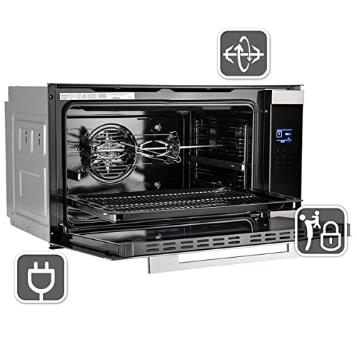 KKT KOLBE Einbaubackofen 90 cm | 96 L | 3,4 kW | Drehspieß | Grill | Umluft | Heißluft | Teleskopauszüge | Automatik-Timer | Touch-Bedienung | EB9105ED – Bild 4