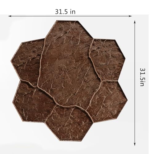 Moule béton estampé pétale pour empreinte sol et mur