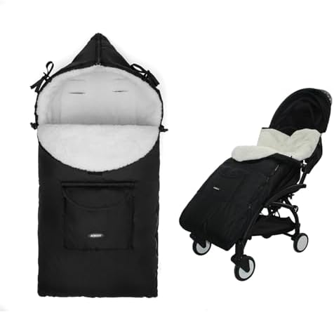 Am Stroller Muff LAT Baby Stroller Bunting Bag Winter Footmuff