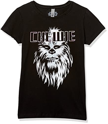 T-shirt Star Wars Chewie noir fille L le cadeau parfait pour les jeunes fans