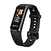 Huawei Band 4 wodoszczelny monitor aktywności Bluetooth z pulsometrem, sportowa opaska i ekranem dotykowym, kolor czarny