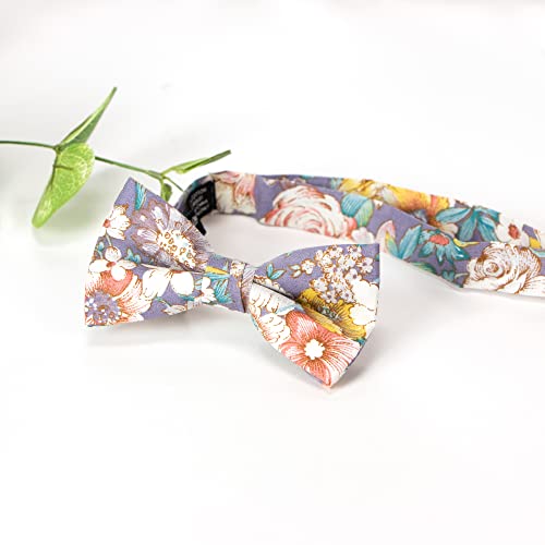Image of Spring Notion Boys' 4-Piece Floral Suspenders Outfit