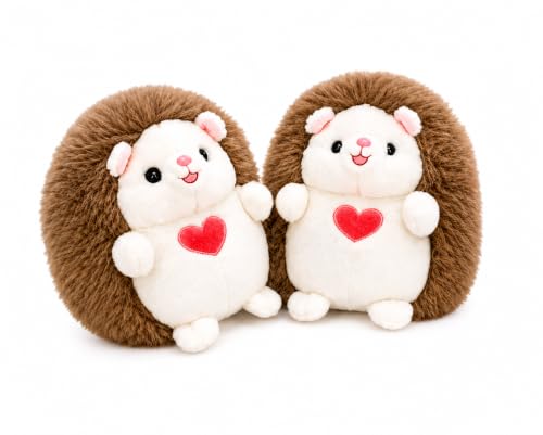 Image of Cute Heart Plush Toy | Soft Stuffed Animal Couple Toy | Ultra Soft PP Cotton Plush for Kids, Girls & Boys | Hugging Pillow | Birthday, Valentine's Home Decor