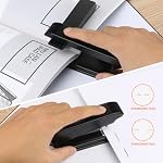 Eagle Swing-Arm Swivel Stapler, 12 Sheet Capacity, Specialized for Booklet Stapling, Black