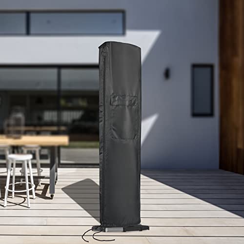 Andacar Patio Heater Covers, Waterproof Outdoor Heater Cover With Zipper Heavy Duty Electric Heater Storage Cover For Patio Outside Home Use - 4"Dx8.7"Wx38"H #TOP6