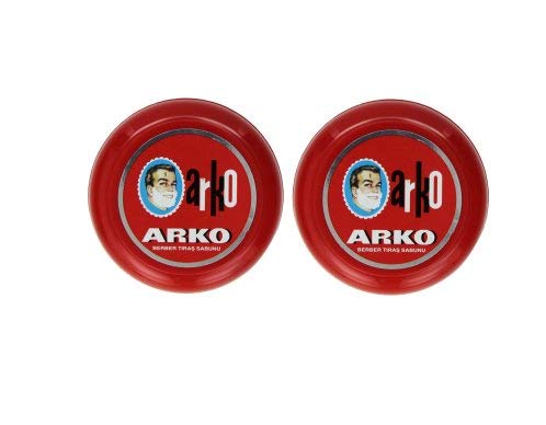 Arko Shaving Soap in Bowl, Pack of 2