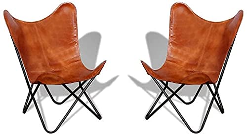 Orbit-Art-Gallery-Leather-Living-Room-Chairs-Butterfly-Chair-Brown-Leather-Butterfly-Chair-Handmade-with-Powder-Coated-Folding-Chairs-Tan-Coated