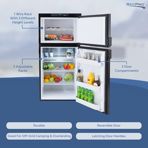 RecPro 6.3 Cu Ft Gas & Electric Fridge