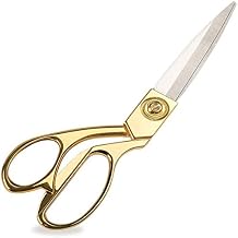 8.5 Gold Stainless Steel Sharp Tailor Scissors Professional Household Shears Craft Fabric Heavy Duty Cutting Sewing, Crafts, Home Kitchen Office