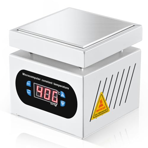 Soiiw 110V 350W Soldering Hot Plate LED Microcomputer Electric Preheat Soldering Station Welder Hot Plate Rework Heater Lab 100X100mm Plate