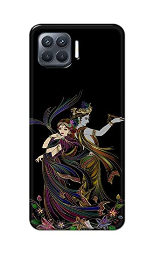 Image of Lord Radha and Krishna Hard Back Case Cover for Oppo F17 Pro, ‎CPH2119 Back Cover -(J5) VNS2223