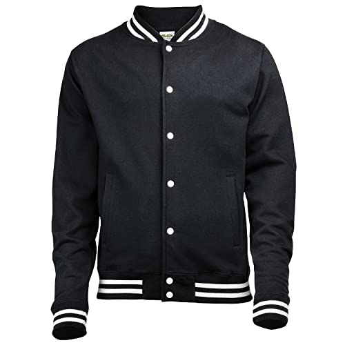 Awdis Mens College Jacket (S) (Jet Black) #TOP5