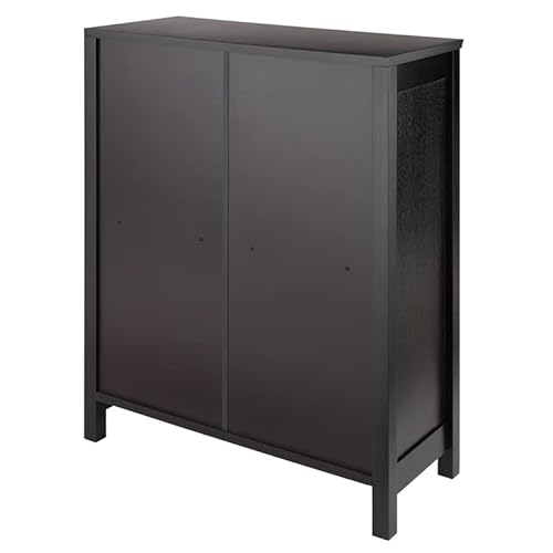 Winsome Terrace Storage Shelf 3-Tier Wide In Espresso, 26-Inch #TOP6