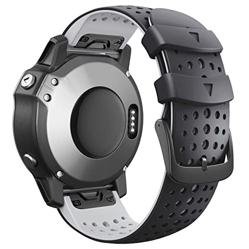 Bracelet Fenix 6x Pro 5x Plus silicone 26mm robuste anti-sueur pour montre Garmin Fenix 3 3HR