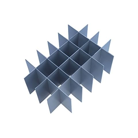 Box dividers | 24 Cells | Glass or Item max Width 80mm, max Height 240mm | Ref. 240-24-D Cover