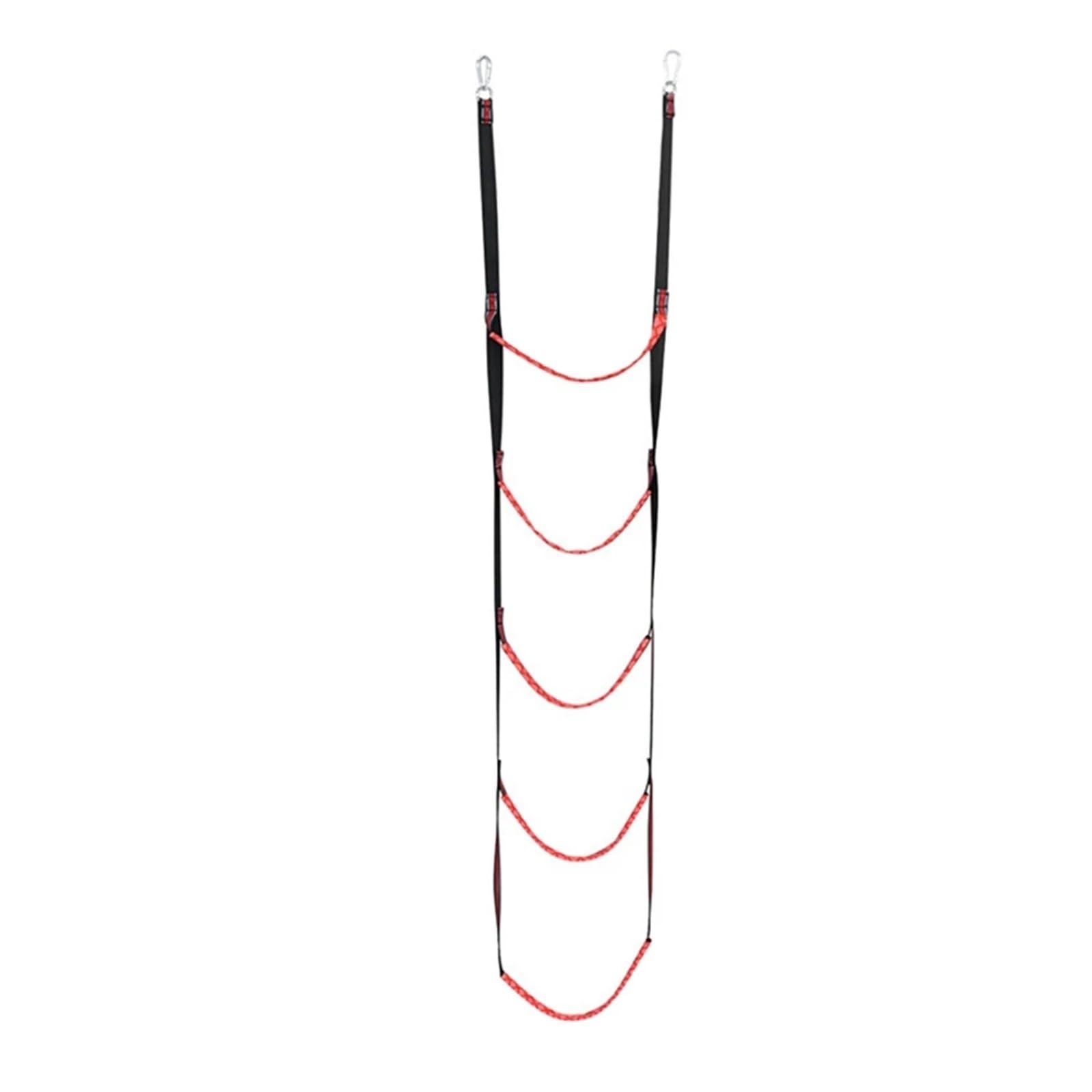 Marine Rope Ladder, Boat Rope Ladder 5-Step Multicolor for Sailboat Kayak(Red)