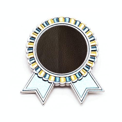 Broche en cuir noir Winner Award pour accessoiriser un manteau