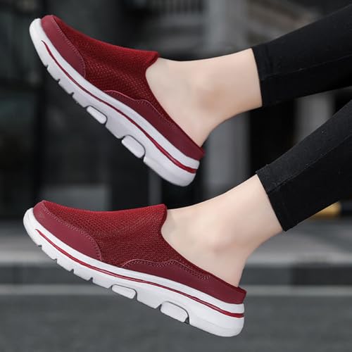 Men's Women's Couple Non-slip Mule Half Sneakers,Outdoor Casual Walking Shoes,Backless Sneakers,Backless Shoes3