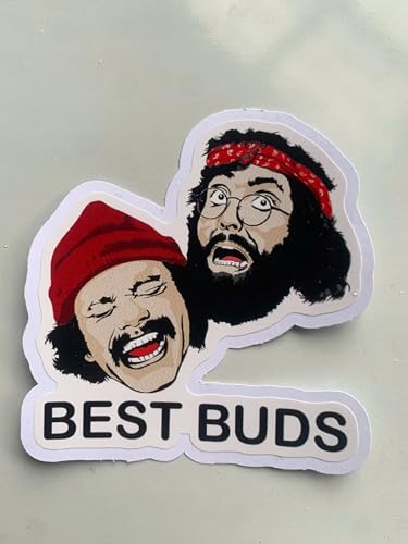 Cheech and Chong Best Buds Sticker, 3 Inch, Pack of 3