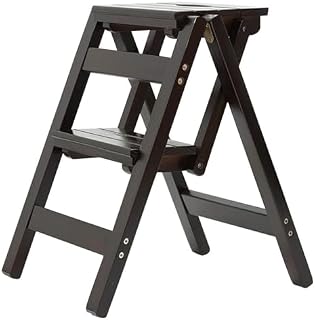 Taburete de escalera plegable mini taburete de escalera para el hogar, cocina, taburete de pedal alto de doble uso, banco portátil de zapatos, escalera plegable de madera, silla de balcón (tamaño: 3