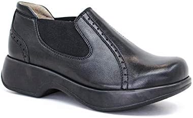 Dromedaris Women’s Falcon Comfort Shoe - Arch Support + Rocker Bottom, Black, EU 37M