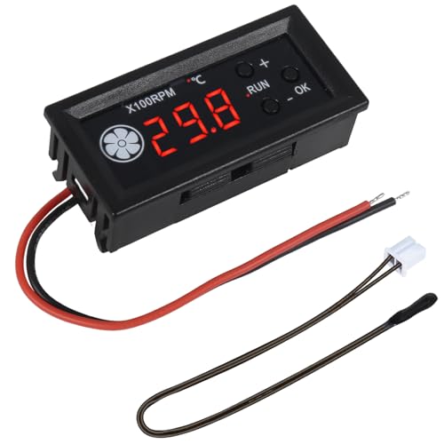 DC 12V 3A PWM Fan Speed Controller with Temperature Probe