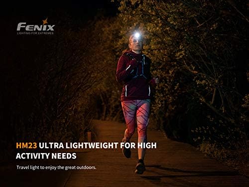 EdisonBright Fenix HM23 V2 300 Lumen LED Headlamp for Camping/Hiking Kids/Children Battery Carry case