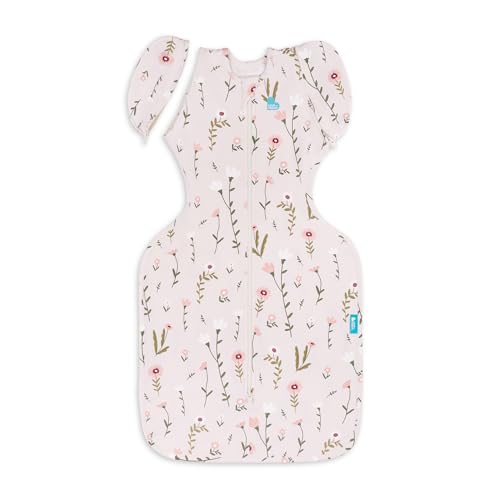 Image of Love to Dream Swaddle Up Transition Swaddle, 1.0 TOG, Patented Zip-Off Wings, Gently Help Baby Transition from Being Swaddled to Arms Free When Showing Signs of Rolling. 19-24 lbs, Mini Posy