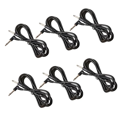 Câbles de guitare SUPVOX : 10 rallonges audio noires à coude droit pour basse