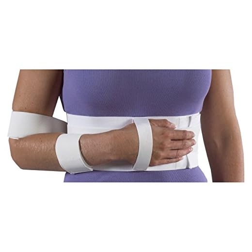 Bilt-Rite Mastex Health Shoulder Immobilizer, White, Large
