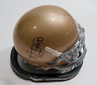 Alize Jones Signed Notre Dame Fighting Irish Mini Football Helmet w/COA C