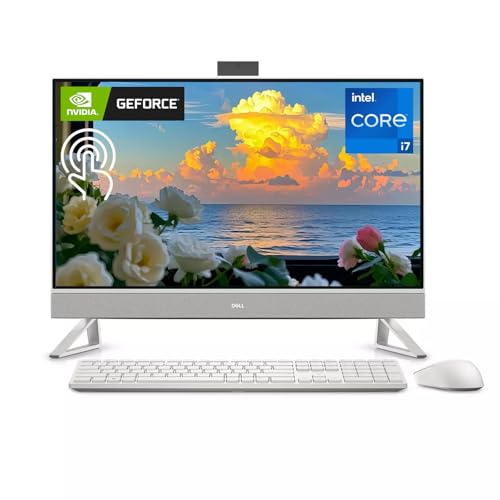Image of cefesfy Customized Laptop, Dell All-in-One 27 inch Desktop - 27 inch FHD Touchscreen, Intel Core 7 150U, NVIDIA GeForce MX570A, Up to 64GB DDR5 RAM, 2TB SSD, Windows 11 Home, for Office & Home Work