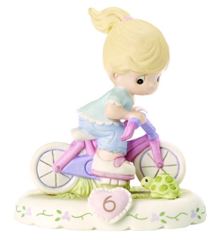 Precious Moments 152012 Growing In Grace, Age 6 Girl Bisque Porcelain Figurine Blonde