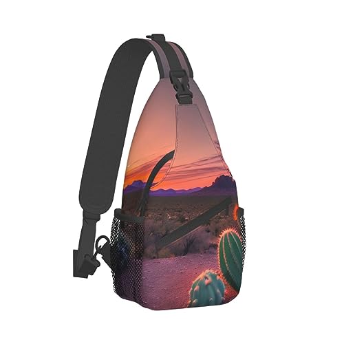 Mochila cruzada urbana YQxwJL con diseño Cactus Desert miniatura 2