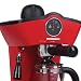 HEINNER Espressomaschine mit Edelstahlfilter 800W 3,5 Bar, Kaffeemaschine mit Temperaturanzeige (Rot)