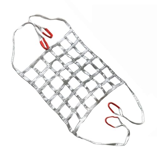 Filet de levage en polyester robuste 2x2m avec sangles de sécurité - 2
