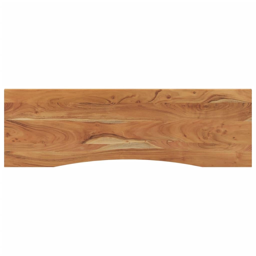vidaXL Tablero de Escritorio Rectangular, Superficie de Mesa, Tablero de Trabajo Comedor, Superficie para Oficina, Madera de Acacia 140x50x2,5 cm