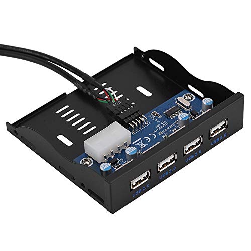 Hub USB 2.0 da 3,5 a 9 pin a 4 Floppy Bay PC