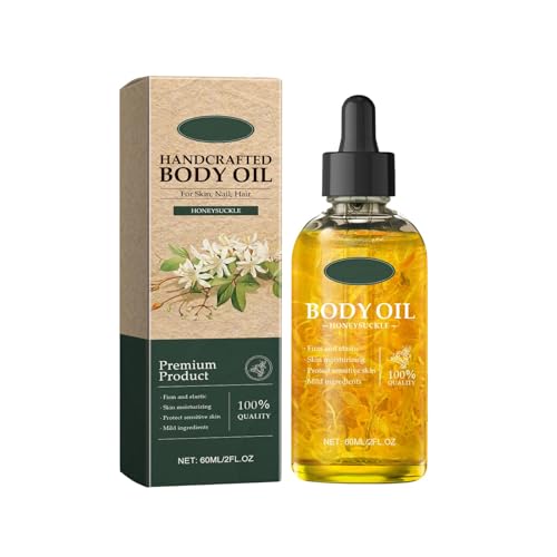 Aceite Corporal de Vainilla y Rosa, Aceite Corporal de Vainilla, Cuidado Nutritivo para el Cabello y la Piel, para Mujeres, 60 ml