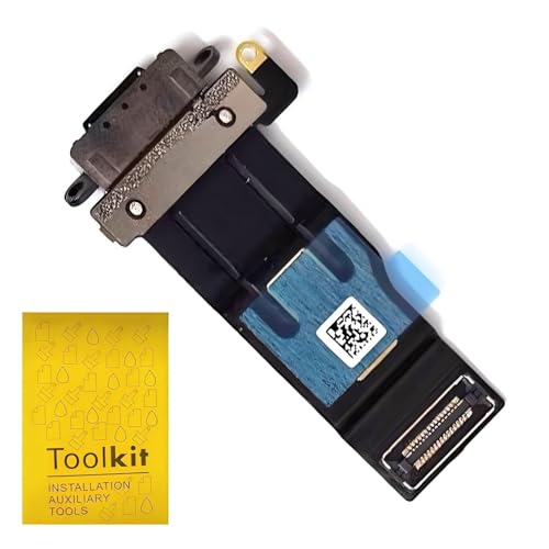 TPhaelay Dock Connector Charging Port Replacement for iPad Pro 13 inch (M4) A2925 A2926 A3007 2024 Charging Port Assembly Flex Cable(Black)